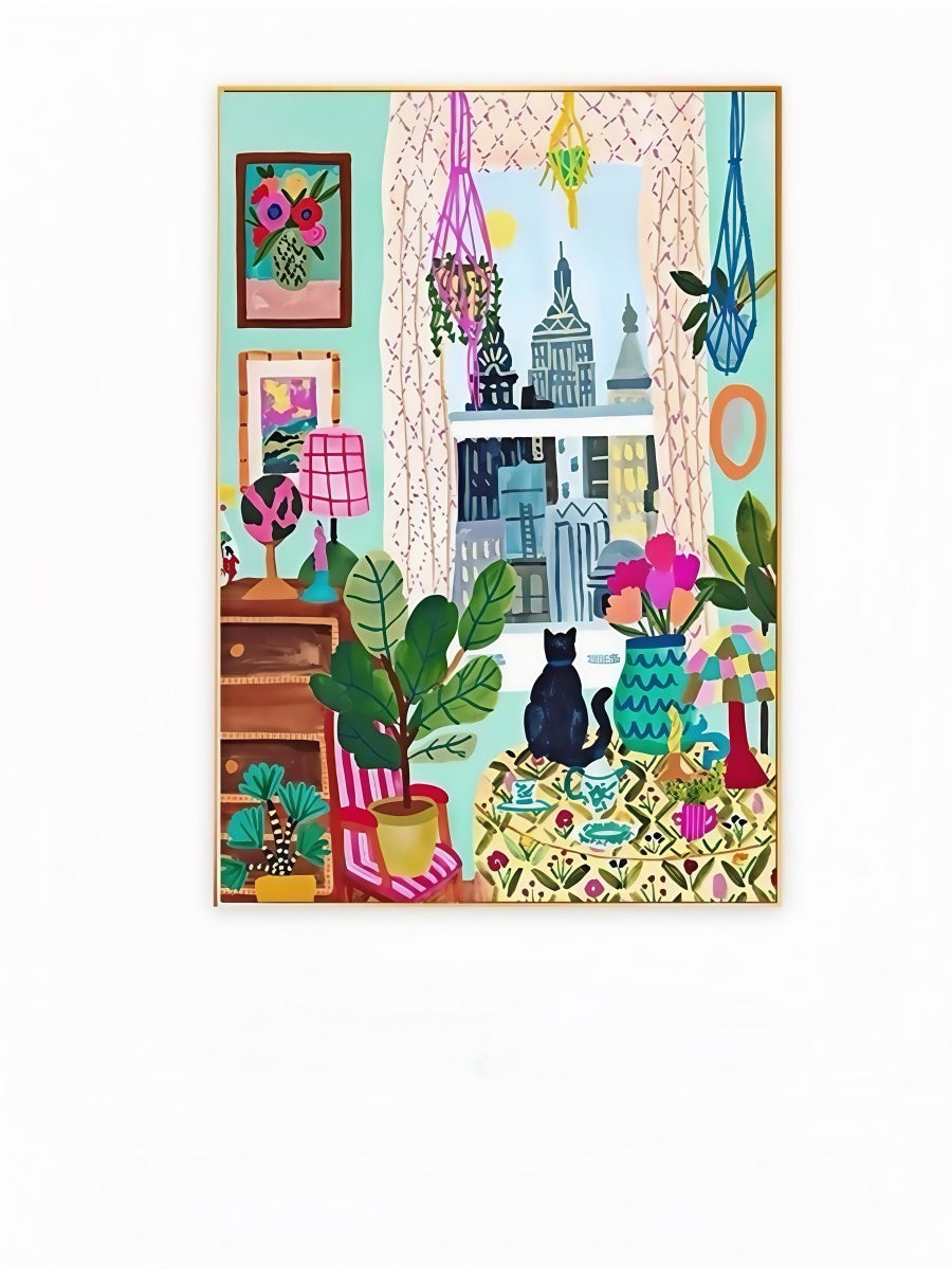Dopamine Cat Art Print 30*40 CM - Chic Chambers