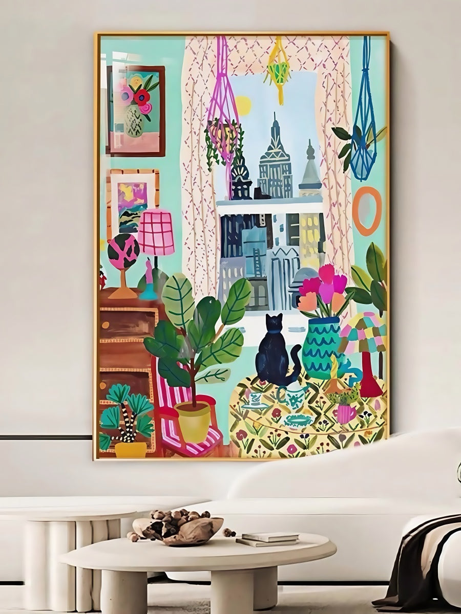 Dopamine Cat Art Print 30*40 CM - Chic Chambers