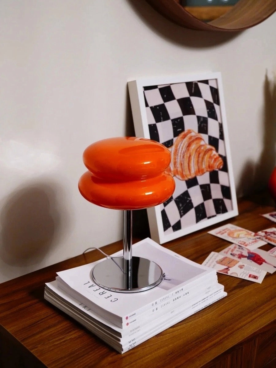 Retro Bubble Table Lamp in Mars Orange - Chic Chambers