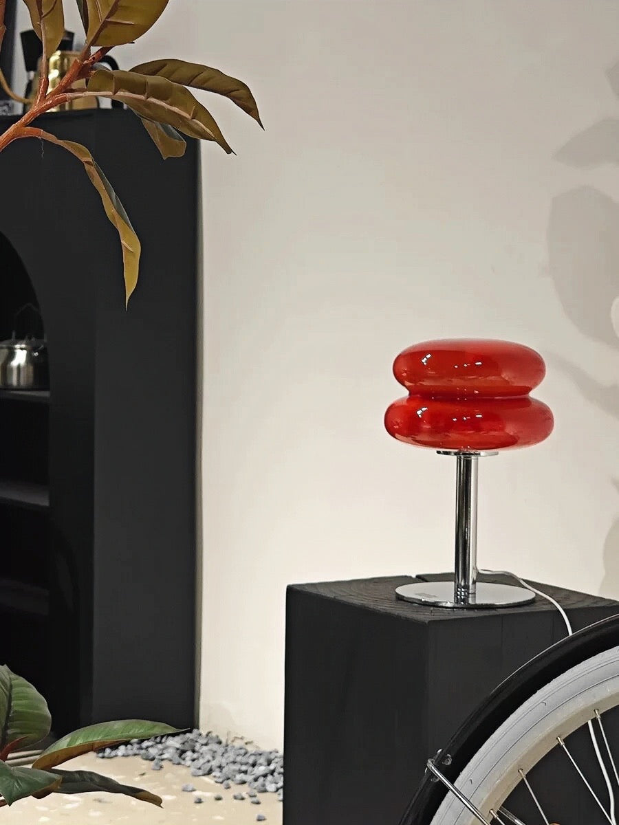 Retro Bubble Table Lamp in Mars Orange - Chic Chambers