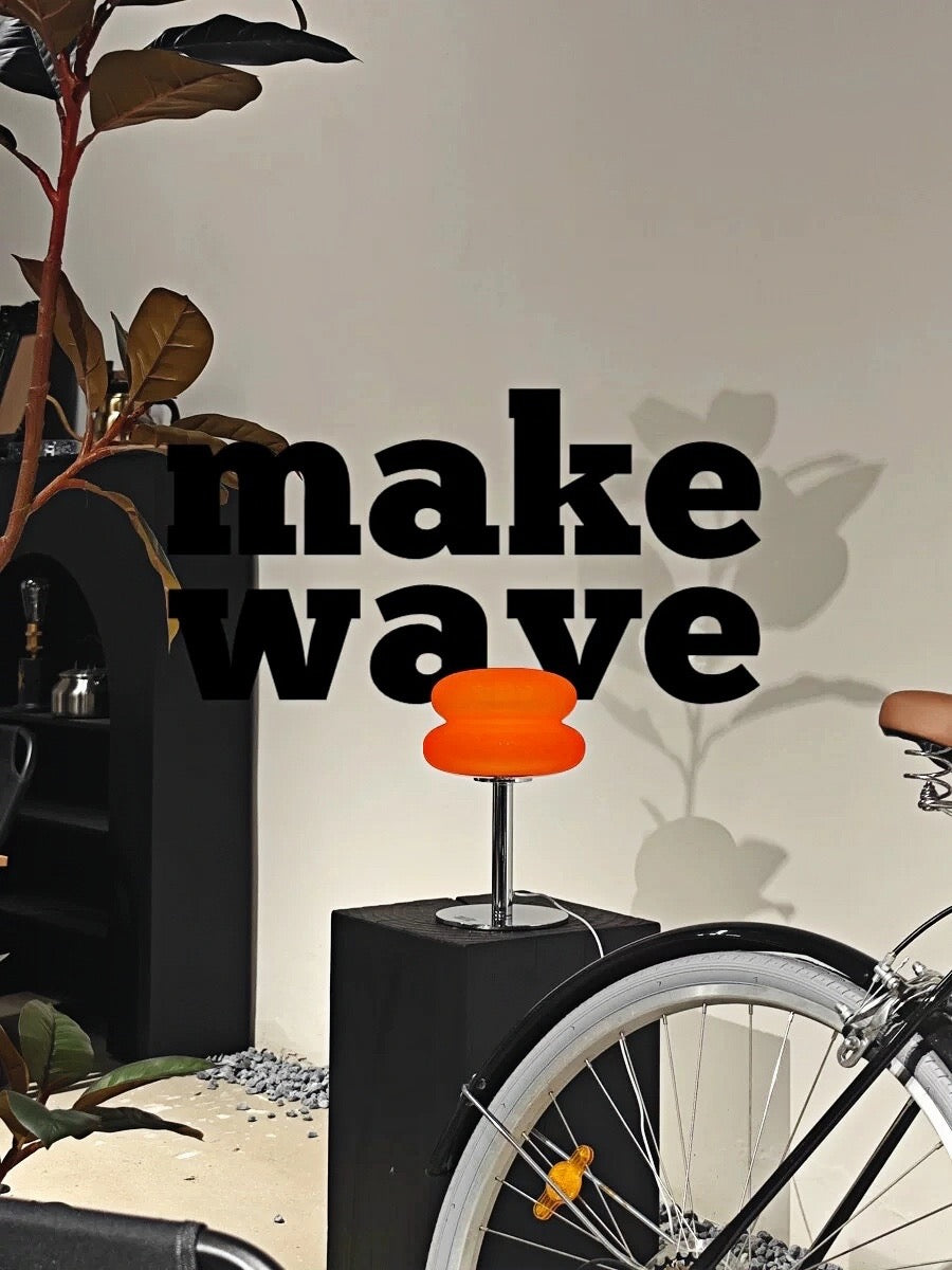 Retro Bubble Table Lamp in Mars Orange - Chic Chambers