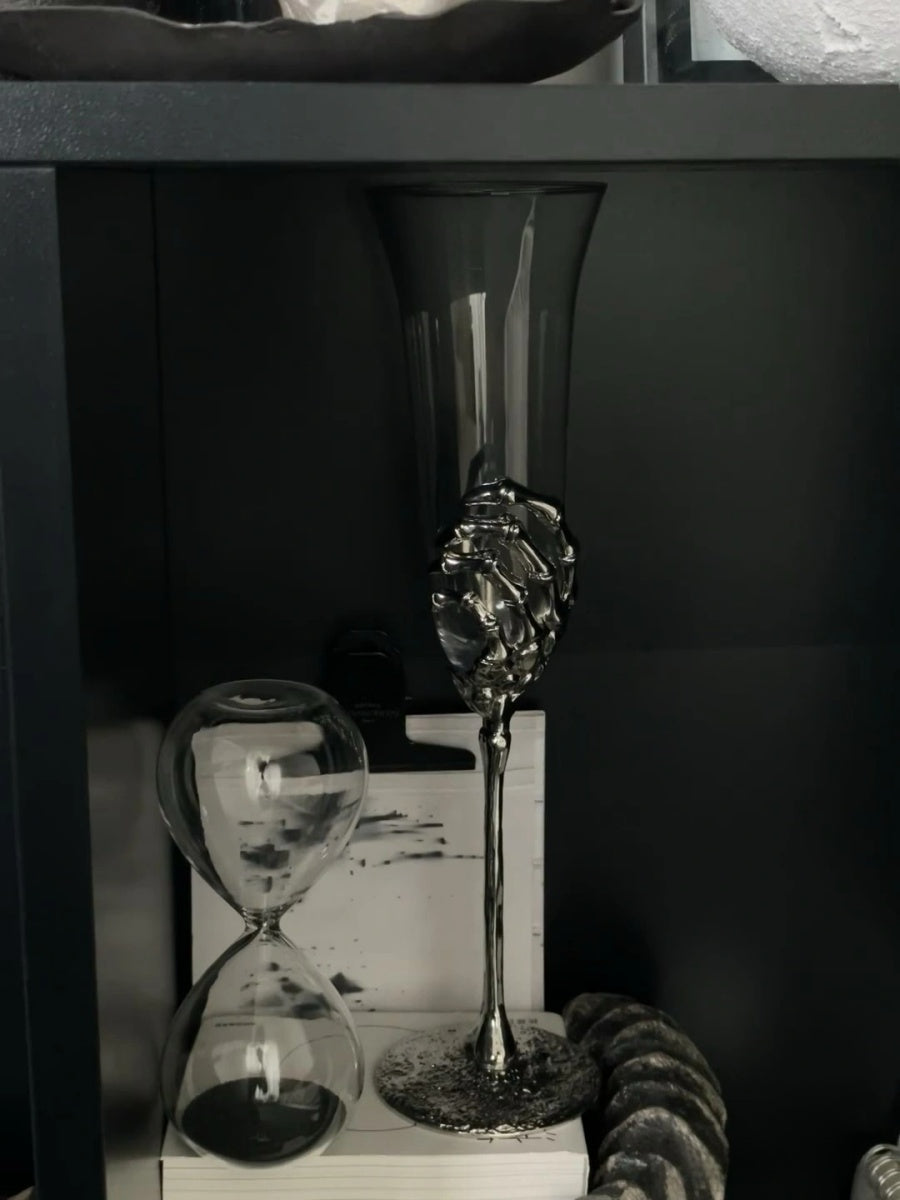 Skeleton Hand Champagne Flutes - Set of Two - Chic Chambers