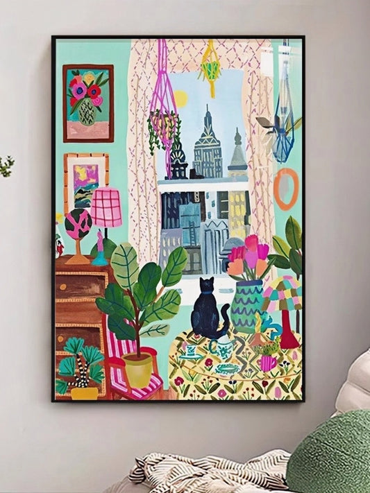 Dopamine Cat Art Print 30*40 CM - Chic Chambers