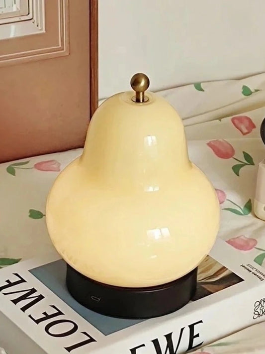 Creamy Pear Shape Table Lamp – Soft Curved Ambient Light - Chic Chambers
