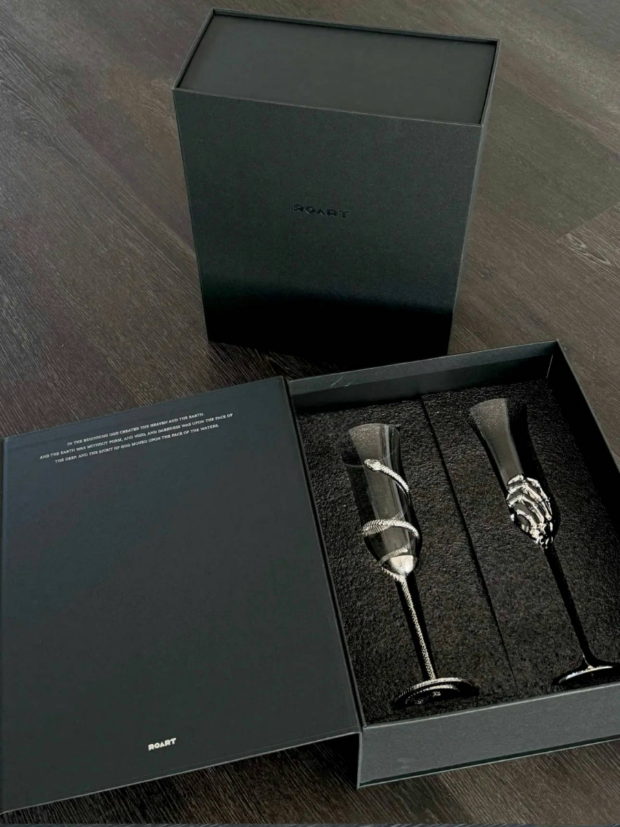 Skeleton Hand Champagne Flutes - Set of Two - Chic Chambers