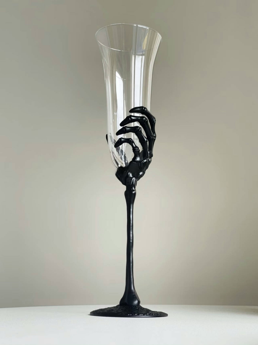 Skeleton Hand Champagne Flutes - Set of Two - Chic Chambers